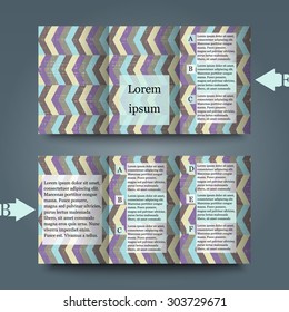 Brochure template with abstract background. Eps10 Vector illustration