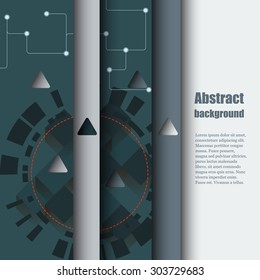 Brochure template with abstract background. Eps10 Vector illustration
