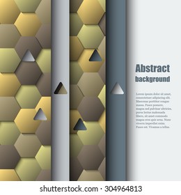 Brochure template with abstract background. Eps10 Vector illustration
