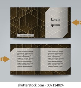 Brochure template with abstract background. Eps10 Vector illustration