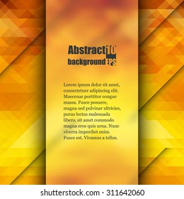 Brochure template with abstract background. Eps10 Vector illustration