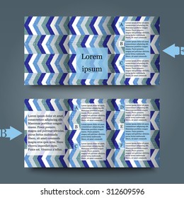 Brochure template with abstract background. Eps10 Vector illustration