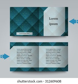 Brochure template with abstract background. Eps10 Vector illustration