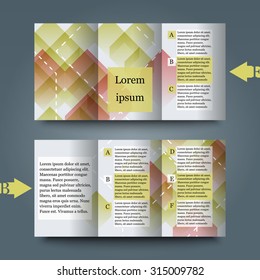 Brochure template with abstract background.  Eps10 Vector illustration

