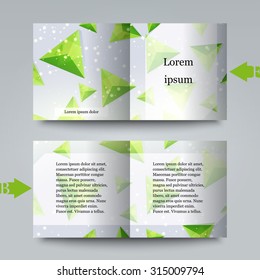 Brochure template with abstract background.  Eps10 Vector illustration


