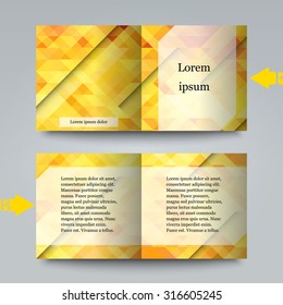 Brochure template with abstract background.  Eps10 Vector illustration