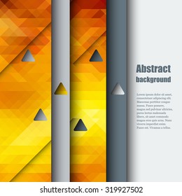 Brochure template with abstract background. Eps10 Vector illustration