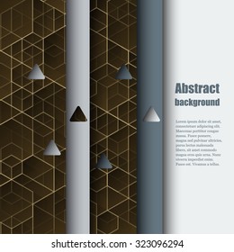 Brochure template with abstract background. Eps10 Vector illustration
