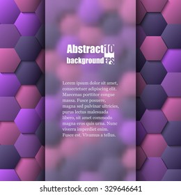 Brochure template with abstract background. Eps10 Vector illustration. 