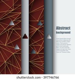 Brochure template with abstract background. Eps10 Vector illustration