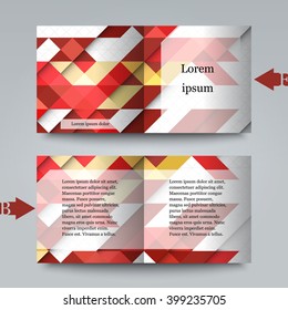 Brochure template with abstract background. Eps10 Vector illustration