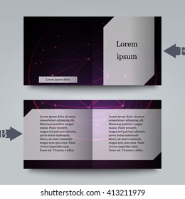 Brochure template with abstract background. Eps10 Vector illustration