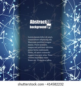 Brochure template with abstract background. Eps10 Vector illustration