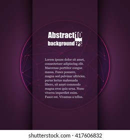 Brochure template with abstract background. Eps10 Vector illustration