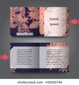 Brochure template with abstract background. Eps10 Vector illustration