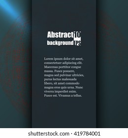 Brochure template with abstract background. Eps10 Vector illustration