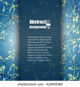 Brochure template with abstract background. Eps10 Vector illustration