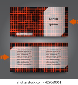 Brochure template with abstract background. Eps10 Vector illustration