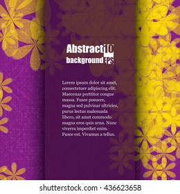 Brochure template with abstract background. Eps10 Vector illustration