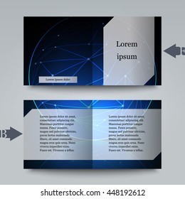 Brochure template with abstract background. Eps10 Vector illustration
