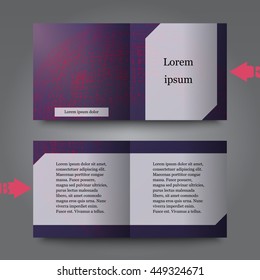 Brochure template with abstract background. Eps10 Vector illustration