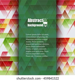 Brochure template with abstract background. Eps10 Vector illustration