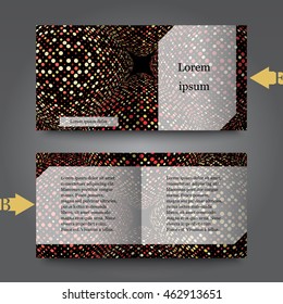 Brochure template with abstract background. Eps10 Vector illustration