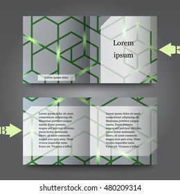 Brochure template with abstract background. Eps10 Vector illustration