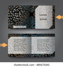 Brochure template with abstract background. Eps10 Vector illustration