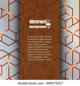 Brochure template with abstract background. Eps10 Vector illustration