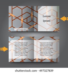 Brochure template with abstract background. Eps10 Vector illustration