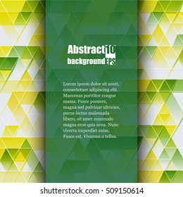 Brochure template with abstract background. Eps10 Vector illustration