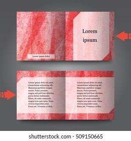 Brochure template with abstract background. Eps10 Vector illustration