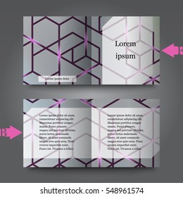 Brochure template with abstract background. Eps10 Vector illustration