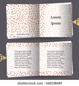 Brochure template with abstract background. Eps10 Vector illustration