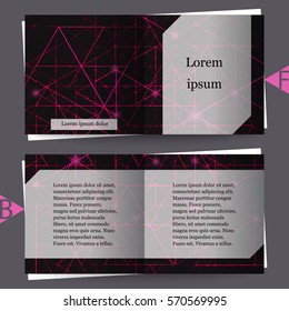Brochure template with abstract background. Eps10 Vector illustration