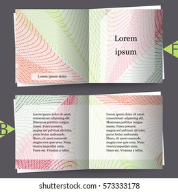 Brochure template with abstract background. Eps10 Vector illustration