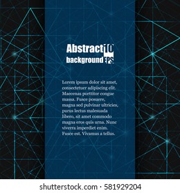 Brochure template with abstract background. Eps10 Vector illustration