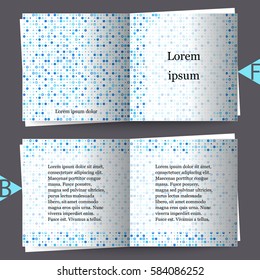 Brochure template with abstract background. Eps10 Vector illustration