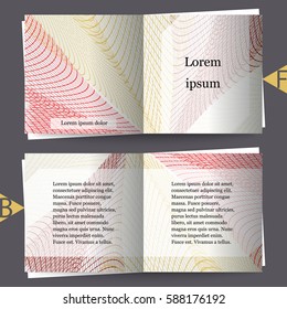 Brochure template with abstract background. Eps10 Vector illustration