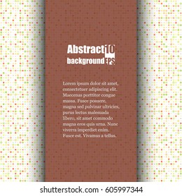 Brochure template with abstract background. Eps10 Vector illustration