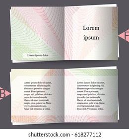 Brochure template with abstract background. Eps10 Vector illustration
