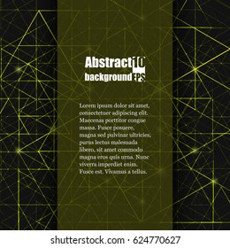 Brochure template with abstract background. Eps10 Vector illustration