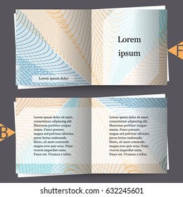 Brochure template with abstract background. Eps10 Vector illustration