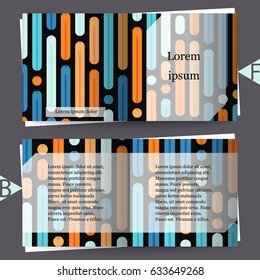 Brochure template with abstract background. Eps10 Vector illustration