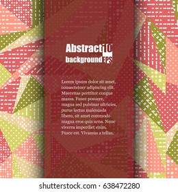 Brochure template with abstract background. Eps10 Vector illustration