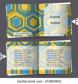 Brochure template with abstract background. Eps10 Vector illustration