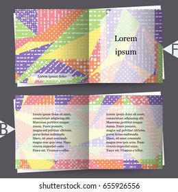 Brochure template with abstract background. Eps10 Vector illustration