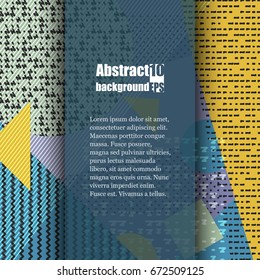 Brochure template with abstract background. Eps10 Vector illustration