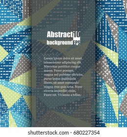 Brochure template with abstract background. Eps10 Vector illustration